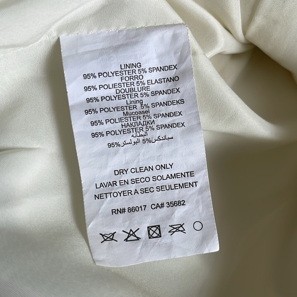 Womens Bebe Ivory Dress with Sheer Panelling and Pleats size 2 - Picture 6 of 6